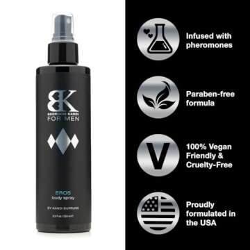 Bedroom Kandi Body Spray for Men - Eros Scent, Deodorizing Spray by Kandi Burruss | Woody Fragrance ...