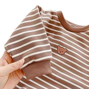 famuka Baby Romper Sweatshirt for Comfortable Playtime