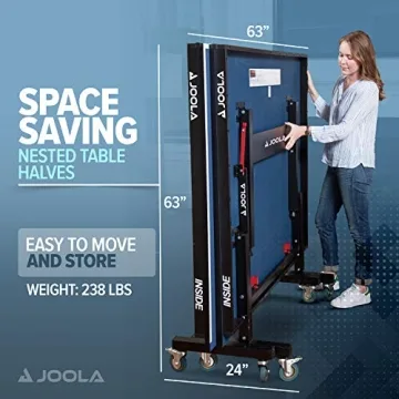 JOOLA Inside 25mm Table Tennis Table - Fast Setup & Storage