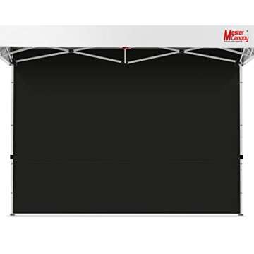MASTERCANOPY Instant Canopy Tent Sidewall for 10x10 Pop Up Canopy, 1 Piece, Black