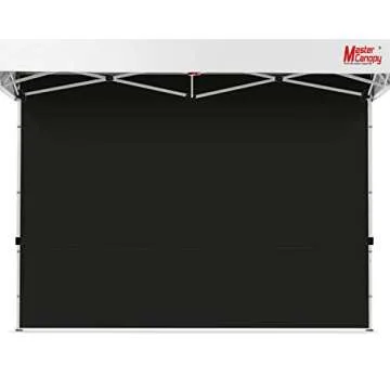 MASTERCANOPY Instant Canopy Tent Sidewall for 10x10 Pop Up Canopy, 1 Piece, Black