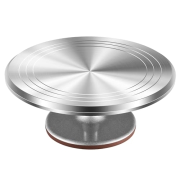 Kootek 12 Inch Revolving Cake Stand - Perfect for Decorating Cakes and Cupcakes
