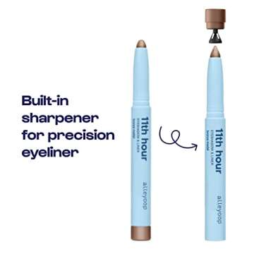 ALLEYOOP 11th Hour Cream Eye Shadow Sticks - Bronze Medal (Shimmer) - Award-winning Eyeshadow Stick - Smudge-Proof and Crease Proof for Over 11 Hours - Easy-To-Apply and Compact for Travel, 0.05 Oz