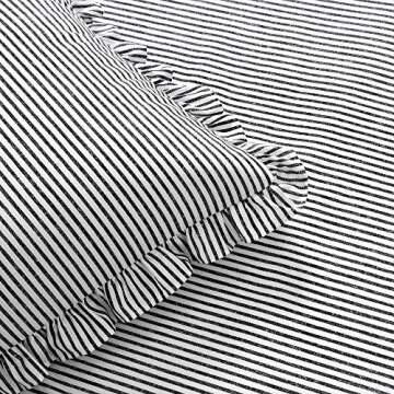 Lush Decor Vintage Chic Ticking Stripe Bedspread Set