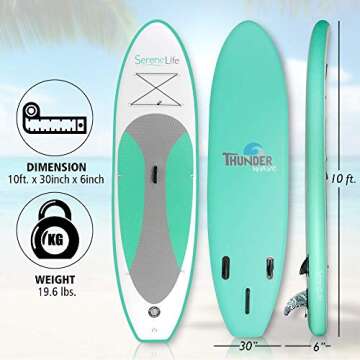 All Skill Level Inflatable Paddle Board from SereneLife