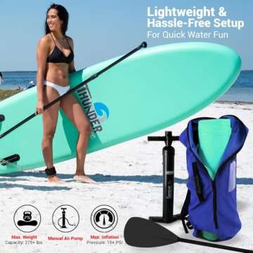 All Skill Level Inflatable Paddle Board from SereneLife