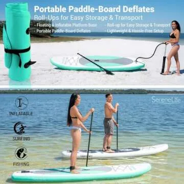 All Skill Level Inflatable Paddle Board from SereneLife