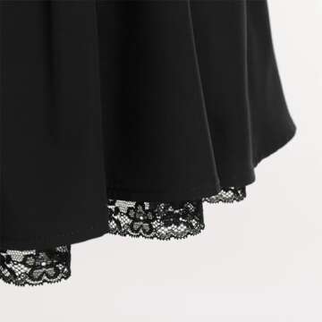 ABAFIP Women's Corset Mini Dress Square Neck Spaghetti Straps Backless Lace up Low Cut Ruffle Mini Short Dress Summer Sundress Black Small