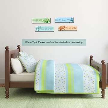 Yalikop 4 Pcs Dinosaur Room Decor for Boys, Inspirational Posters Wall Decor for Kids Bedroom Nursery Classroom Dinosaur Prints Wall Art Decor(12 x 3 Inch)