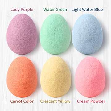 Moukeren Felted Easter Eggs - Vibrant Spring Decor