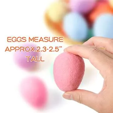 Moukeren Felted Easter Eggs - Vibrant Spring Decor