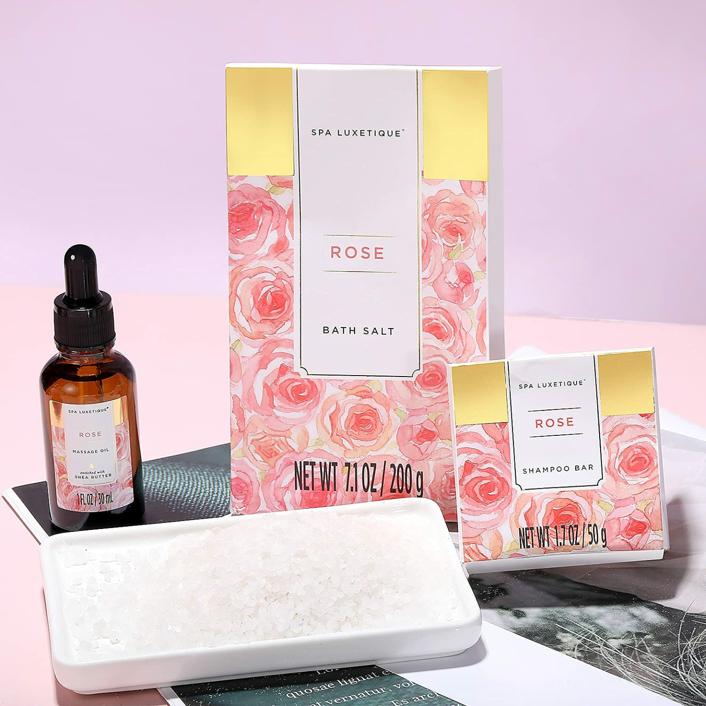 Spa Luxetique 15pcs Rose Gift Set for Women