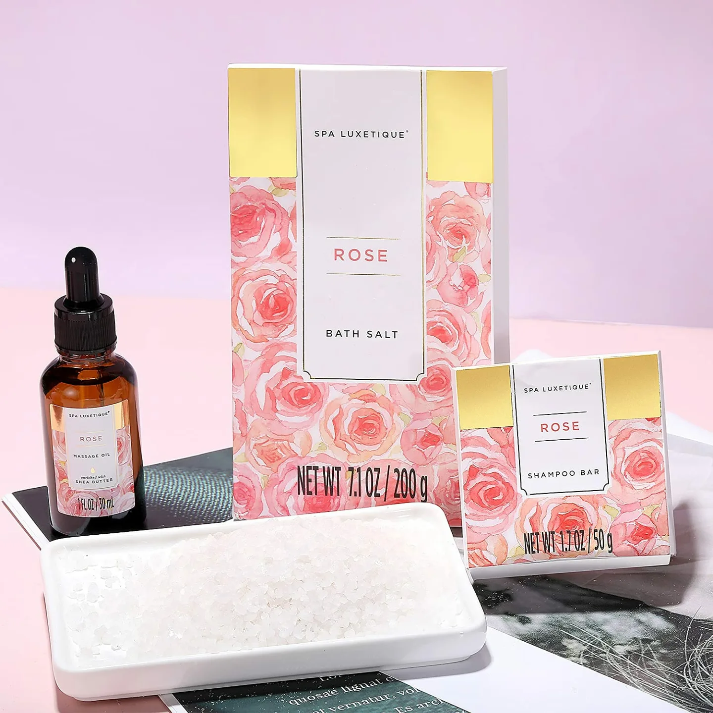 Spa Luxetique 15pcs Rose Gift Set for Women