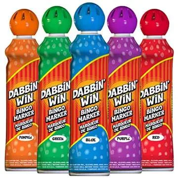 Dabbin' Win Mini Bingo Ink Markers 5 Dauber Pack