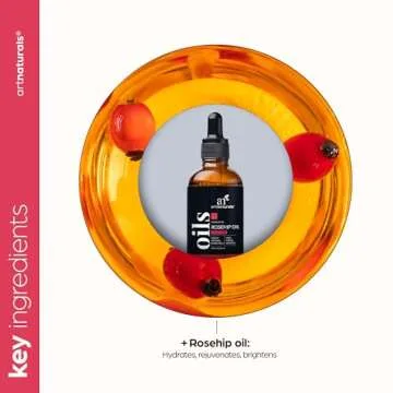 Artnaturals Rosehip Seed Oil 4 oz for Face, Hair & Skin - 100% Pure Natural, Cold Pressed & Unrefined Rose Hip Oil - Anti-Aging Moisturizer Facial Oil for Fine Lines, Scars & Wrinkles