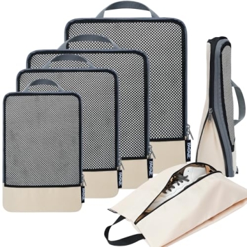 BAGAIL Compression Packing Cubes: Travel Made Easy with Versatile Organizers