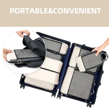 BAGAIL Compression Packing Cubes for Organized Travel