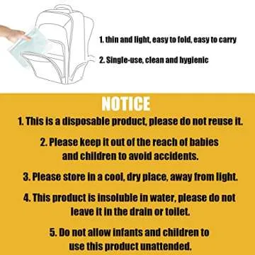 CNYMANY 40 pcs Disposable Bibs and Placemats Set for Babies