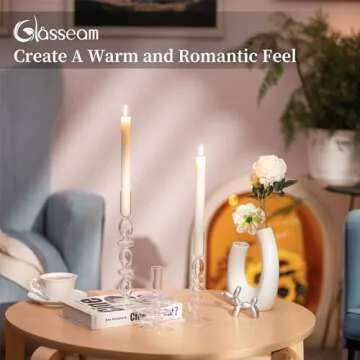 Glasseam Candle Holders Set of 3 for Modern Decor