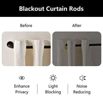 UIOSANRT Adjustable Wrap Around Curtain Rods for Windows