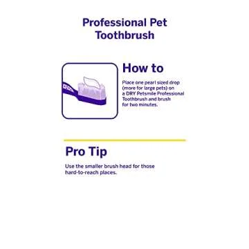 petsmile Professional Pet Toothbrush - Patented 45° Cat & Dog Toothbrush for Small & Large Animals - Pet Accessories for Dental Care - VOHC Approved Dog Teeth Cleaning - Dog Toothpaste Not Included
