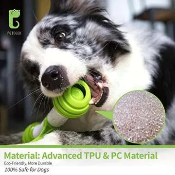 PETGEEK Automatic Dog Bone Toy, Smart Interactive Pet Toys for boredoms, Electronic Dog Self Entertainment Toy, Safe & Durable Material
