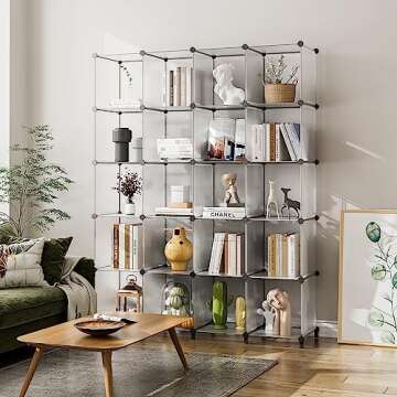 FUNLAX Closet Organizer, 6 Cube 12 * 12 inches Storage Shelves Bathroom Organizer Portable Closet Organization and Storage for Clothes Books Toys Yarn Shoes