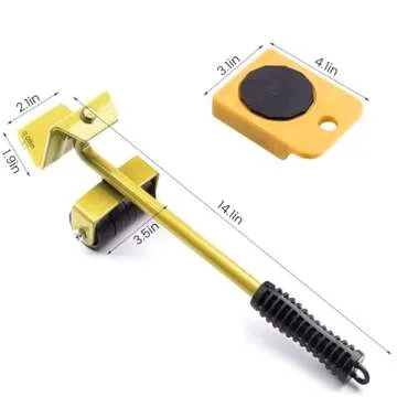 Furniture Movers with Wheels,Furniture Dolly with 4 Wheels,330Lbs Capacity Furniture Lifters,360° Rotation Furniture Lift Mover Tool Set for Heavy Furniture,Refrigerator,Sofa,Cabinet