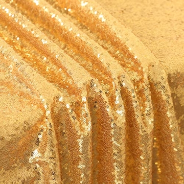 Elegant B-COOL Gold Sequin Tablecloth for Any Occasion