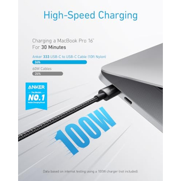Anker 10FT USB C to USB C Cable Fast Charge 100W