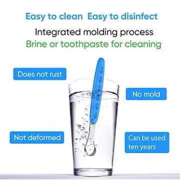 New Version Tongue Scraper Cleaner for Adults & Kids, Medical Grade Metal Tongue Brushes Set for Fresh Breath Dental Eliminate Bad Breath in Seconds (Green)