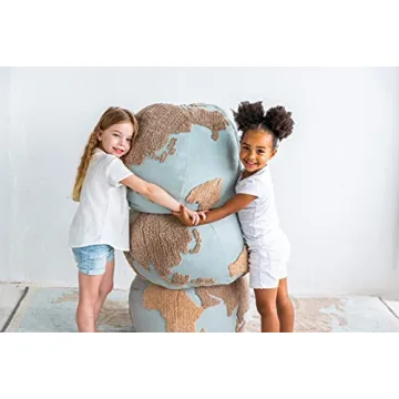 Explore with Lorena Canals World Map Pouffe for Kids