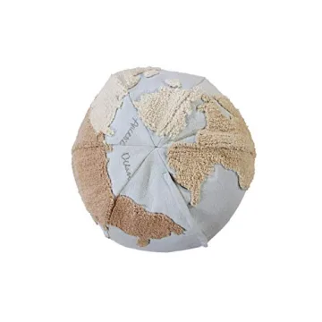 Explore with Lorena Canals World Map Pouffe for Kids
