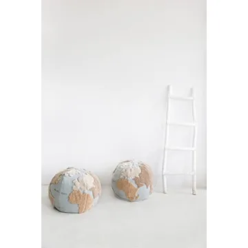 Explore with Lorena Canals World Map Pouffe for Kids