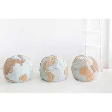 Explore with Lorena Canals World Map Pouffe for Kids