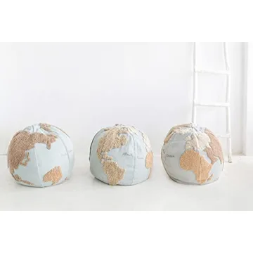 Explore with Lorena Canals World Map Pouffe for Kids