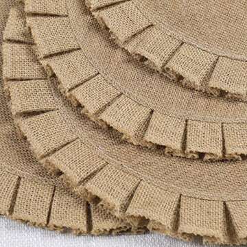 Rustic Round Jute Placemats Set of 6 for Any Occasion