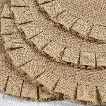 Rustic Round Jute Placemats Set of 6 for Any Occasion