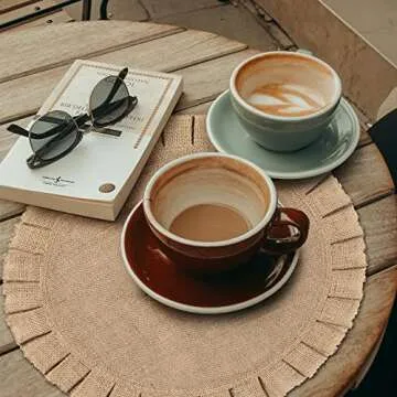 Rustic Round Jute Placemats Set of 6 for Any Occasion