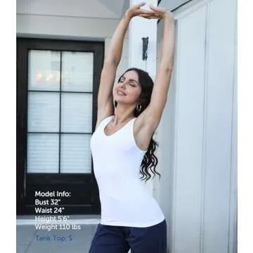 Comfneat Women’s Basic Tanks - Comfy 4-Pack Tops