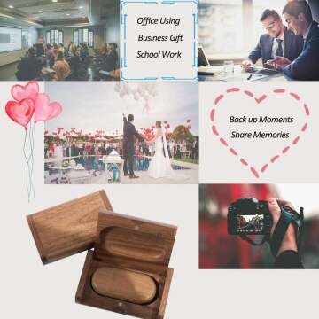 64GB Wooden USB3.0 Flash Drive - Ideal Gift Option