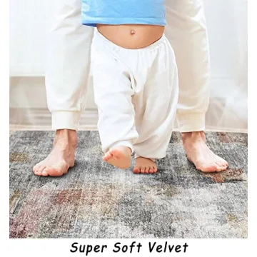 vivorug Ultra Soft Washable Area Rug 8x10 Non Slip