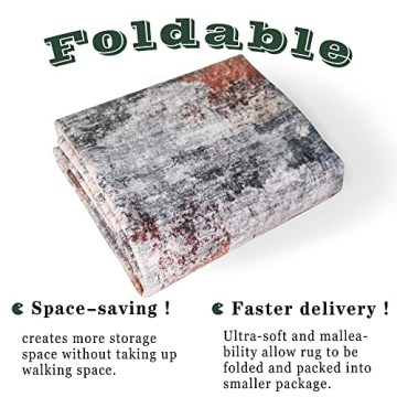 vivorug Ultra Soft Washable Area Rug 8x10 Non Slip