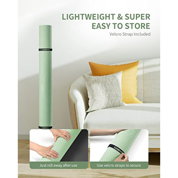CAMBIVO Large 6'x4' Yoga Mat for Home Gym Workouts