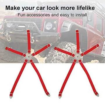VGEBY RC Seat Belt: Simulated Safety Straps for 1/10 Trucks