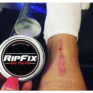 RipFix Hand Tear Repair - Rip Fix Stopper Balm for Gymnastics - Climbers Hand Balm - Wod Callus Hand Care - Climbing Hand Repair Balm Cream - Treatment for Cracked or Ripped Hands Classic 1.34 oz Tin