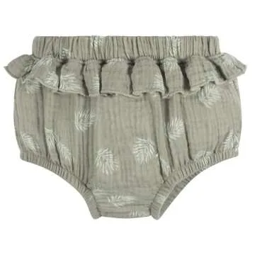 Gerber Baby Girls' 2 Piece Dress and Diaper Cover Set, Palms