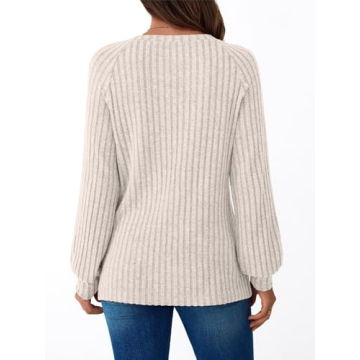 Stylish AUTOMET Womens Long Sleeve Casual Pullover Tops
