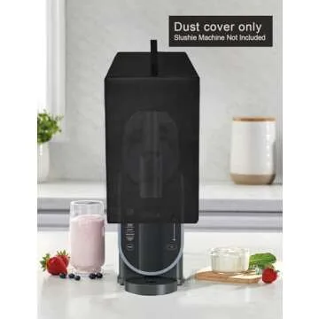Slushie Machine Cover Frozen Drink Maker Lid Waterproof Dustproof Anti-Static Nylon Lid For Ninja Professional Maker Slushie Machine FS301/Ninja SLUSHi Professional Frozen Drink Maker FS301C (Black)