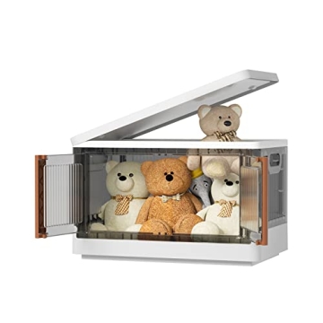 HAIXIN Storage Bins with Lids, Collapsible and Stackable Storage Bins, 8.4 Gal Folding Storage Box